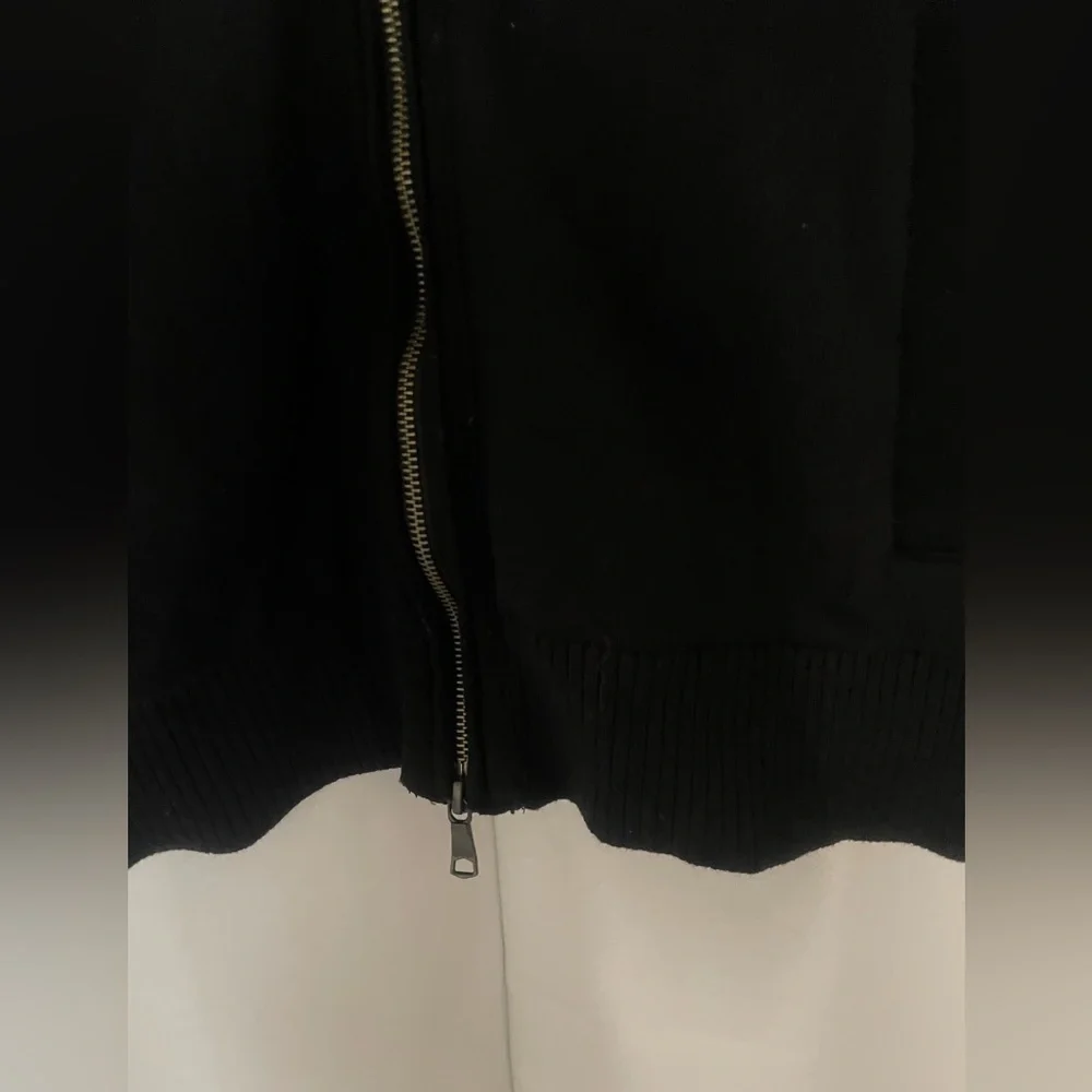 Banana Republic Men's Black Zip-Up Sweater XL